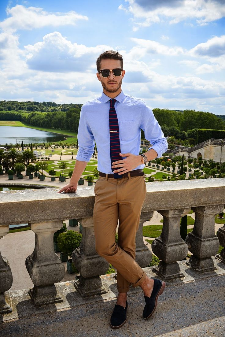Calça bege top escura masculina